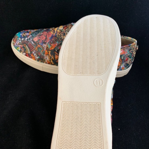 One-of-a-kind HYDROGRAPHIC tattoo design loafers - Picture 5 of 6